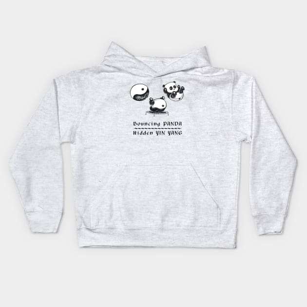 Yin Yang Panda Kids Hoodie by Yong Toon